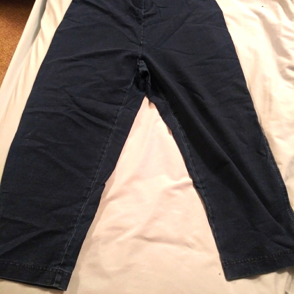 J Jill Pure Jill Indigo slim leg crops